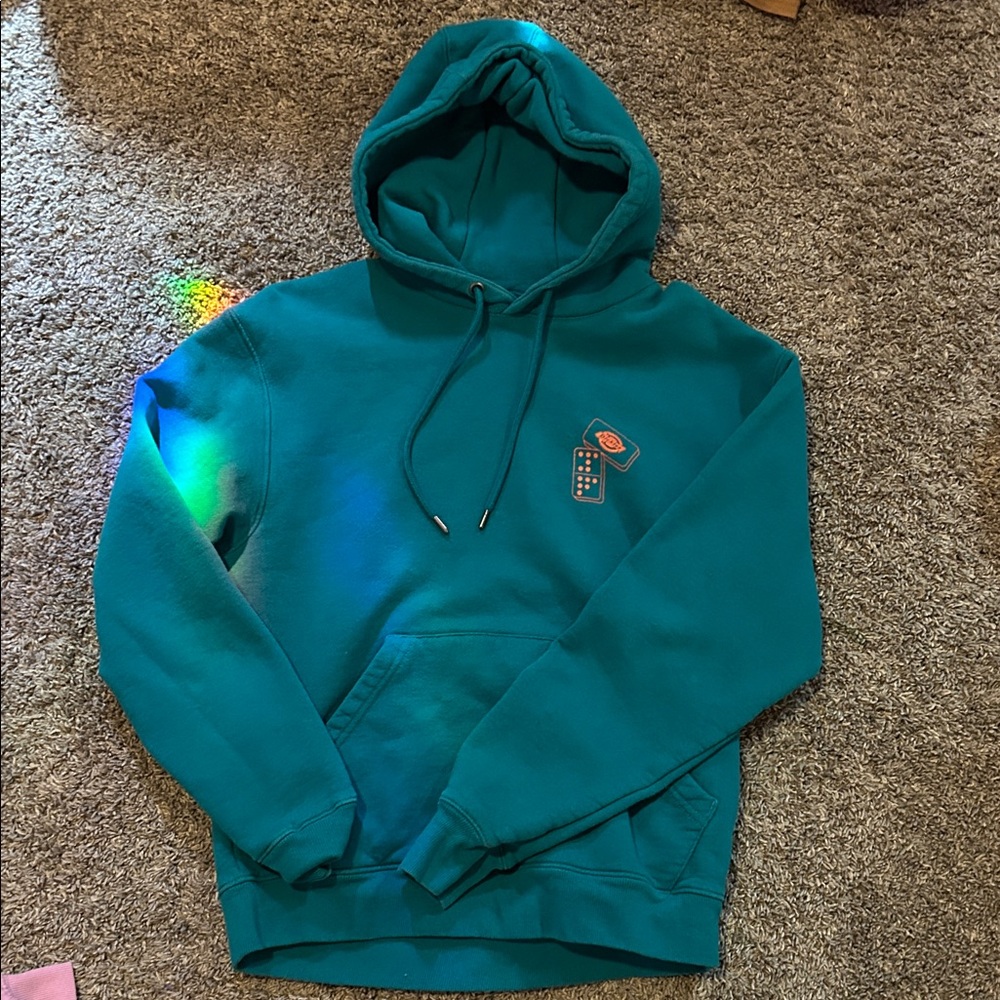 Dickies teal skateboarding hoodie